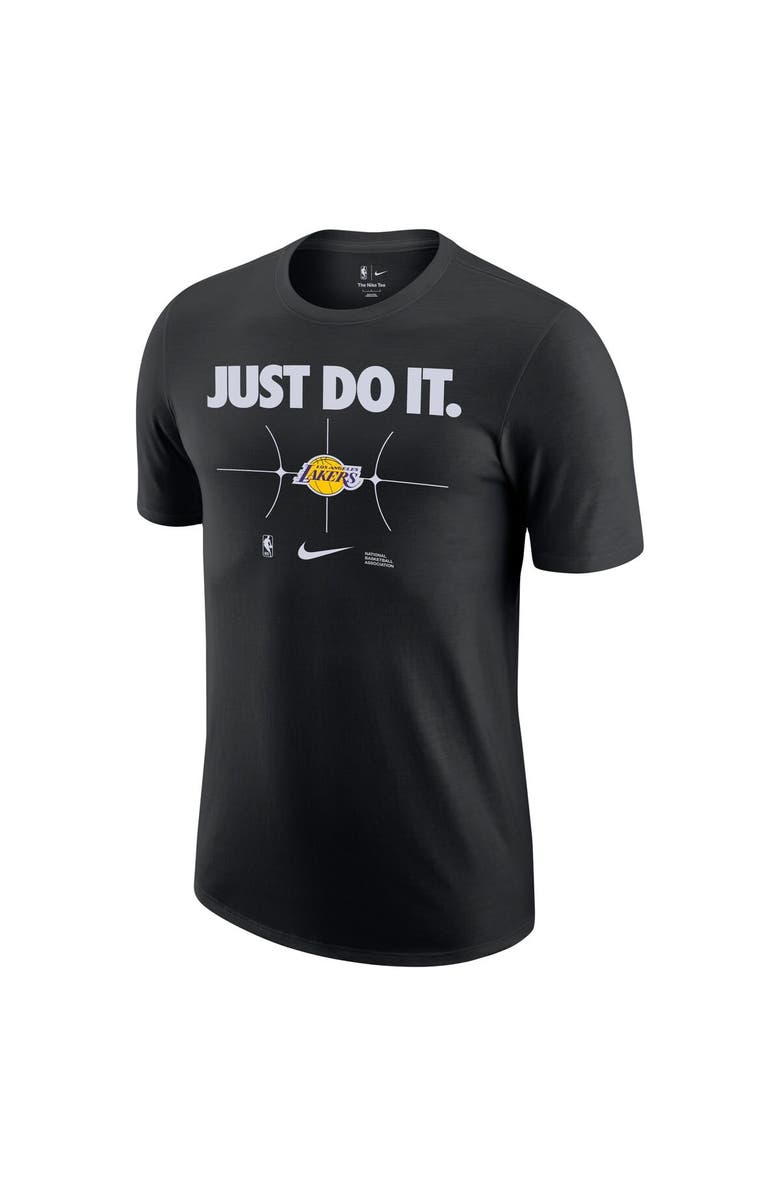 Nike Men's Nike Black Los Angeles Lakers Just Do It T-Shirt, Alternate, color, 