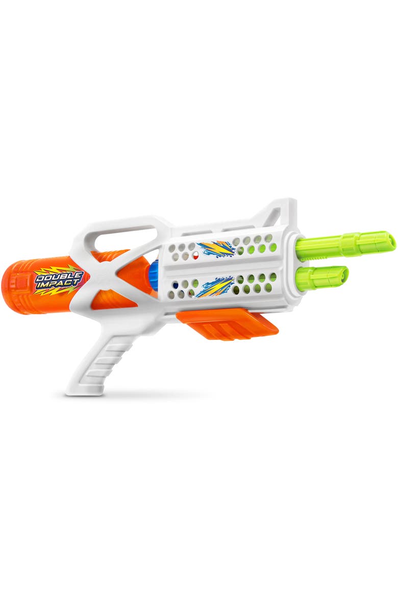 Water Blaster, Double Impact, Pump Action Dual Barrels, Alternate, color, Multicolored