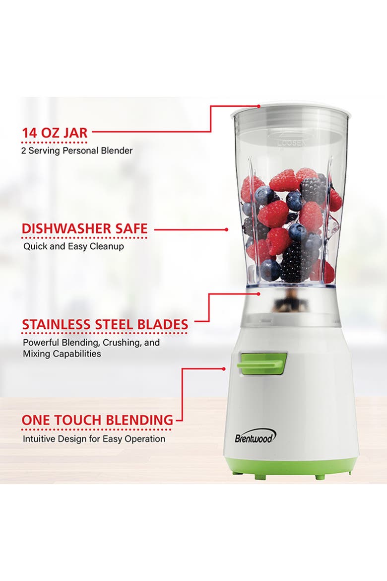 14 Ounce Personal Blender, Alternate, color, White