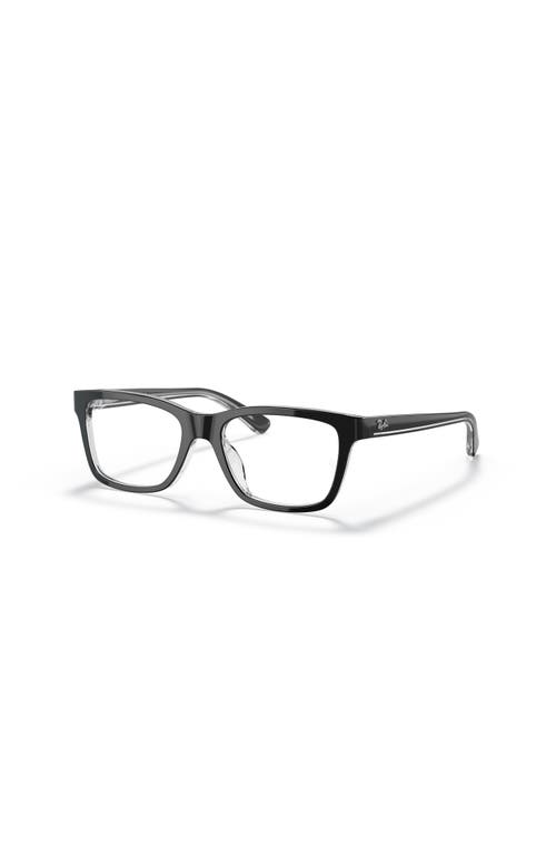 Ray Ban Ray-ban 48mm Square Optical Glasses In Black