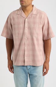 Corridor Plaid Short Sleeve Cotton & Linen Camp Shirt