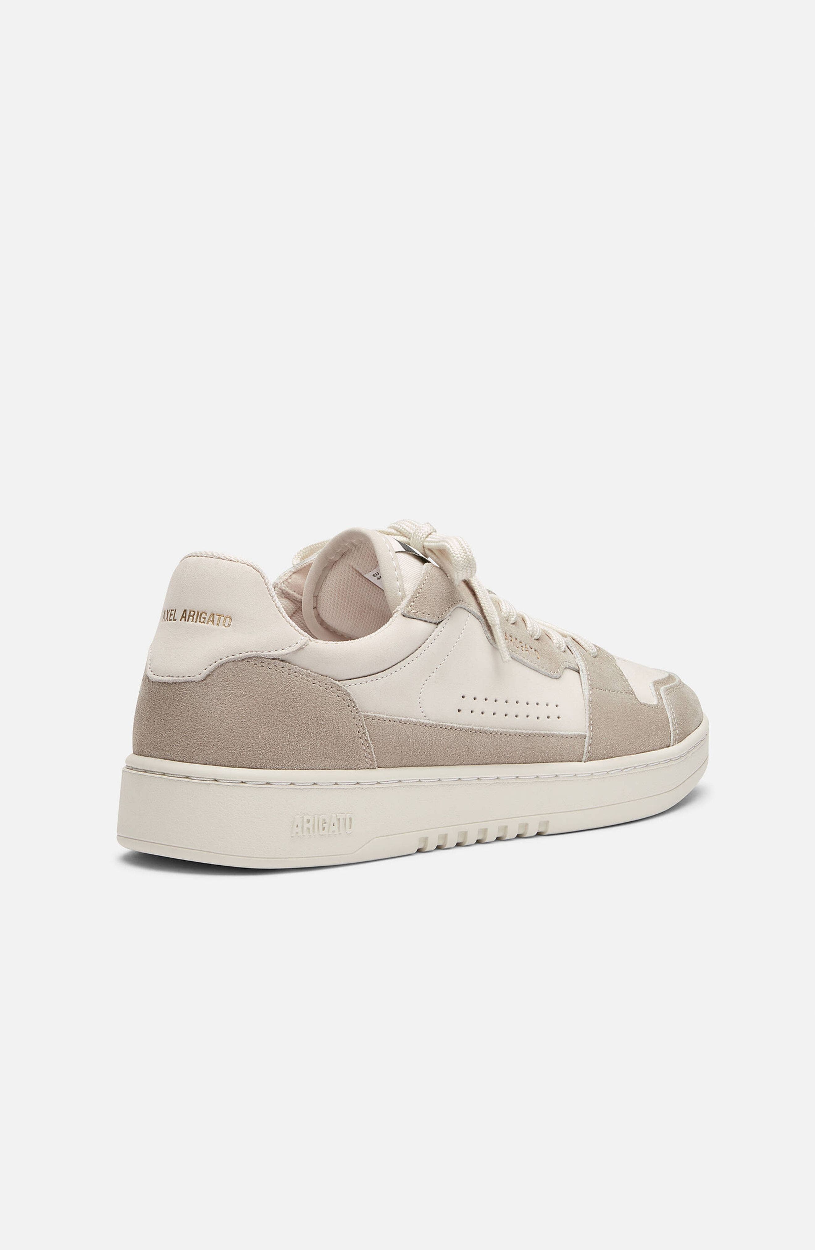 Axel Arigato Dice Lo Leather Suede Sneaker, Alternate, color, Off White/Taupe
