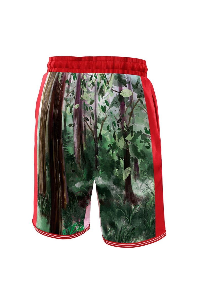 NBA X KIDSUPER Unisex NBA & KidSuper Studios by Fanatics Black Portland Trail Blazers Hometown Shorts, Alternate, color, Black