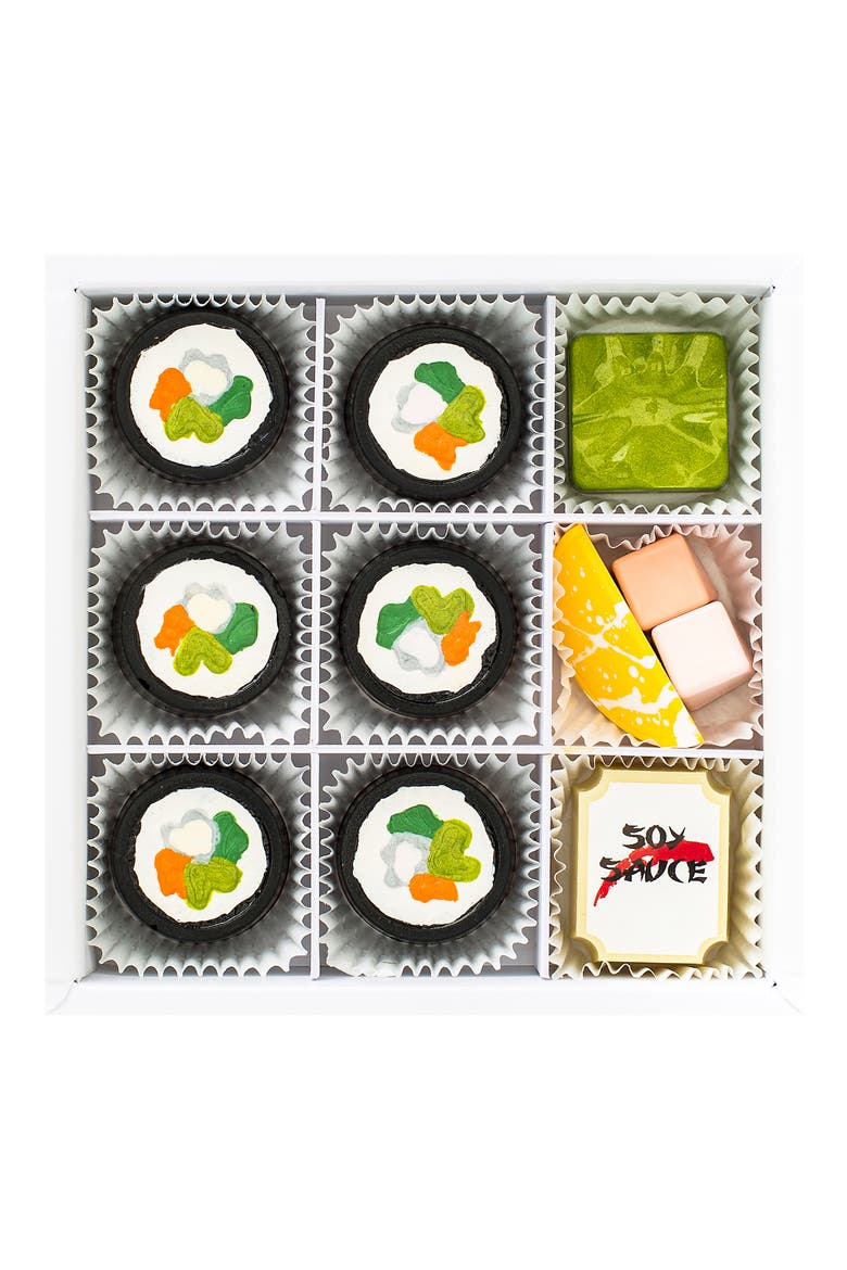 Sushi 9-Piece Chocolate Set, Main, color, WHITE