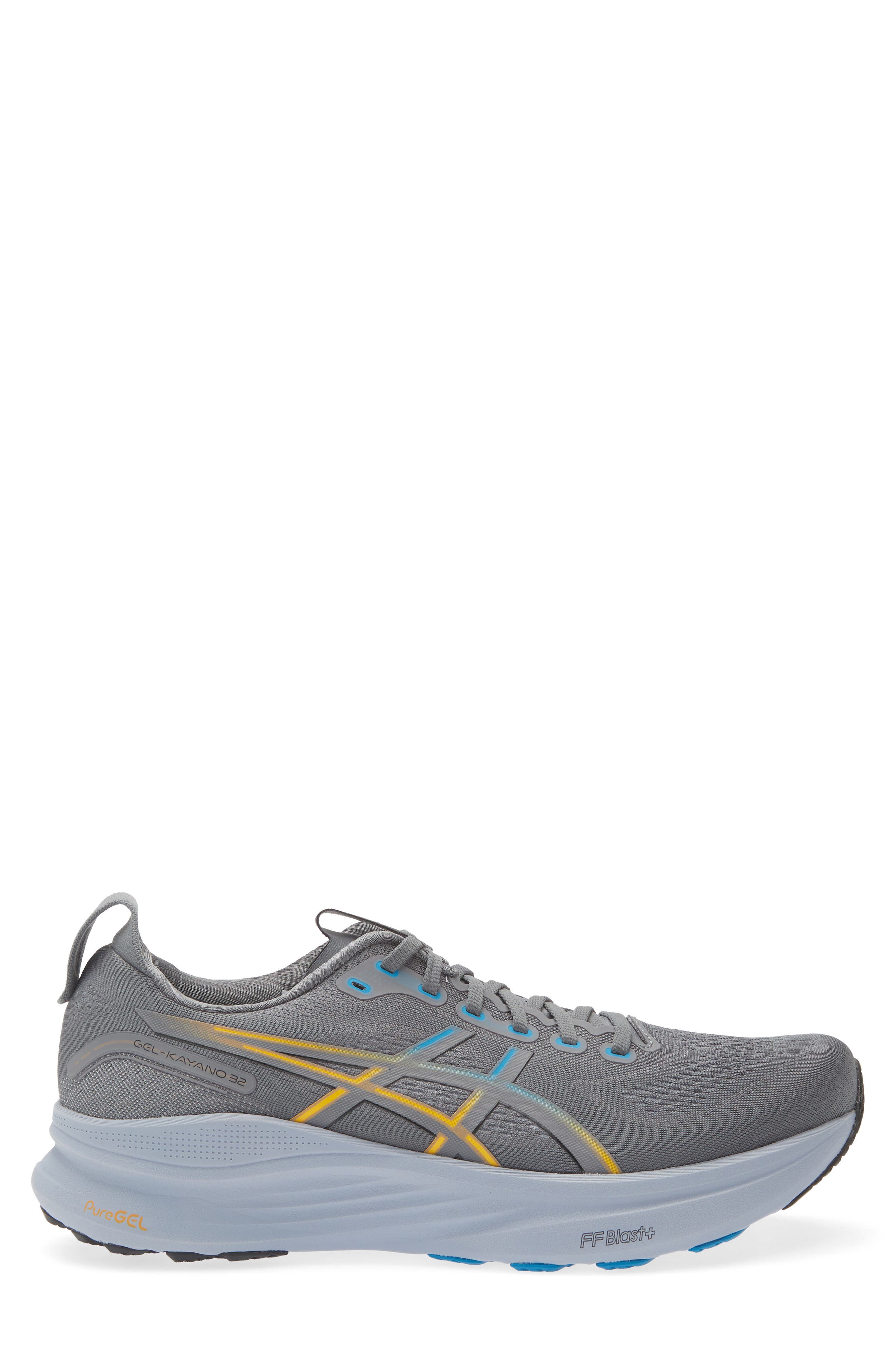 GEL-KAYANO® 32 Running Shoe, Alternate, color, STEEL GREY/ AEGEAN BLUE