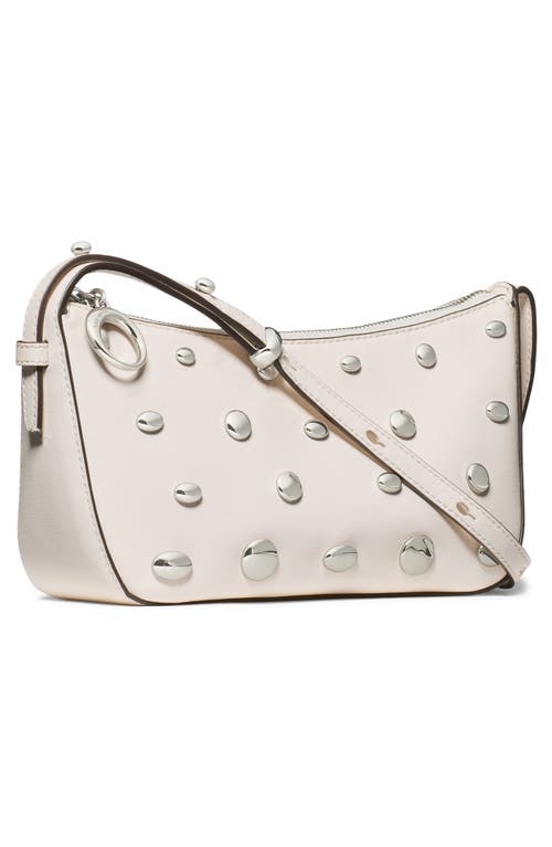 Kate Spade New York Halo Studded Fine Grain Leather Crossbody In White