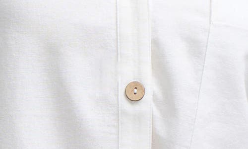 Nvlt Short Sleeve Crop Button-up Shirt In White
