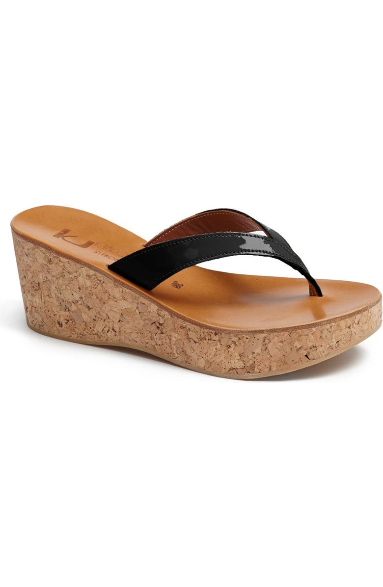 K.Jacques St. Tropez 'Diorite' Wedge Sandal, Main, color,
