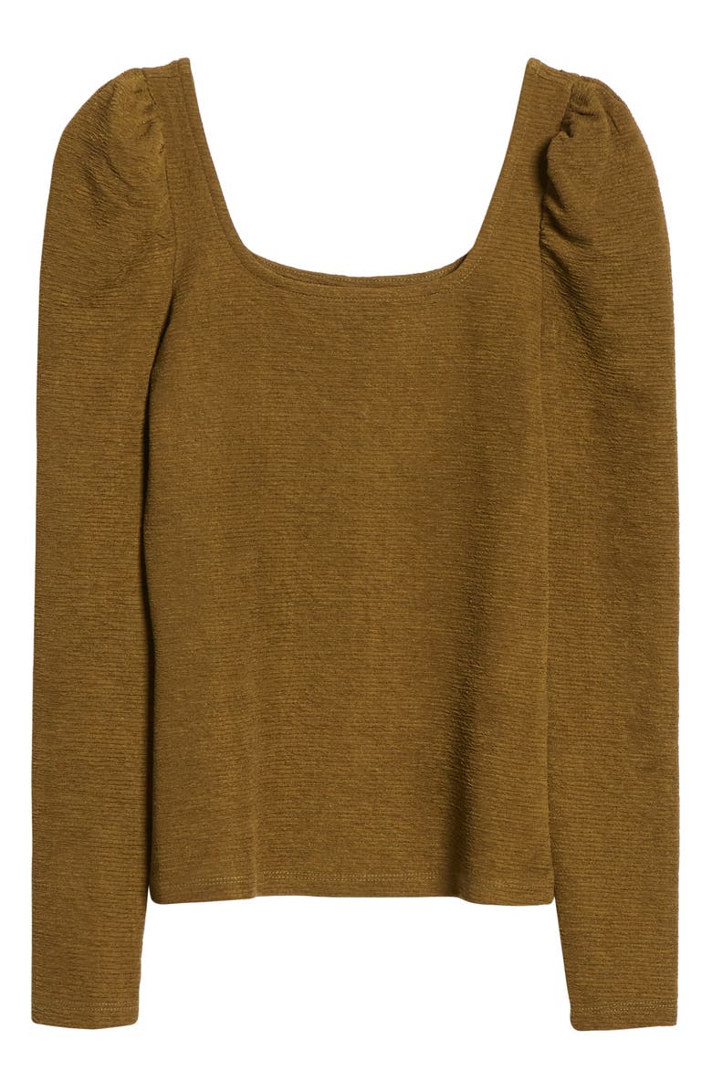 VERO MODA Alpha Puff Sleeve Square Neck Top, Alternate, color, 