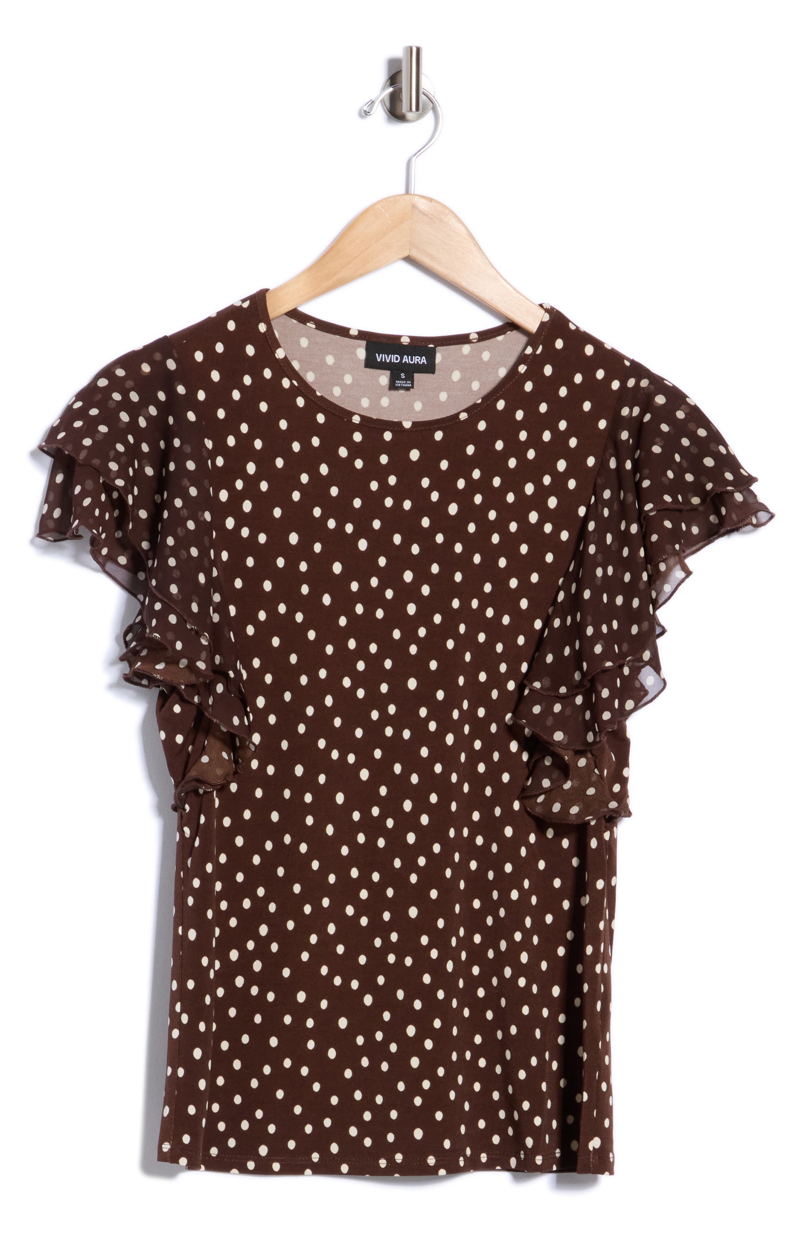 Ruffle Sleeve A-Line Top