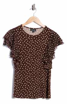 Ruffle Sleeve A-Line Top