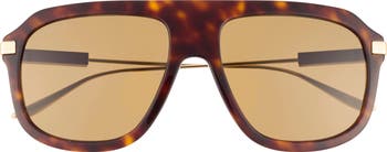 57mm Aviator Sunglasses