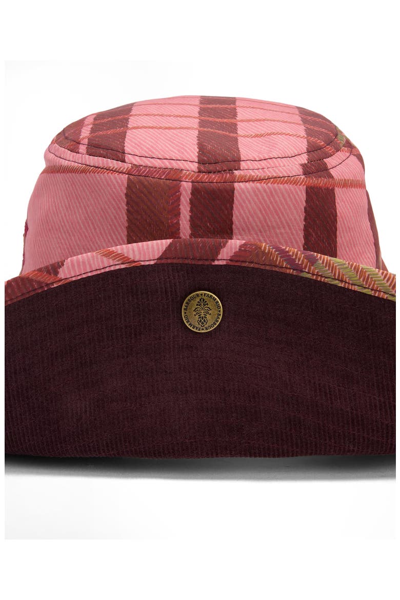 x FARM Rio Luisa Bucket Hat, Alternate, color, PINK TARTAN