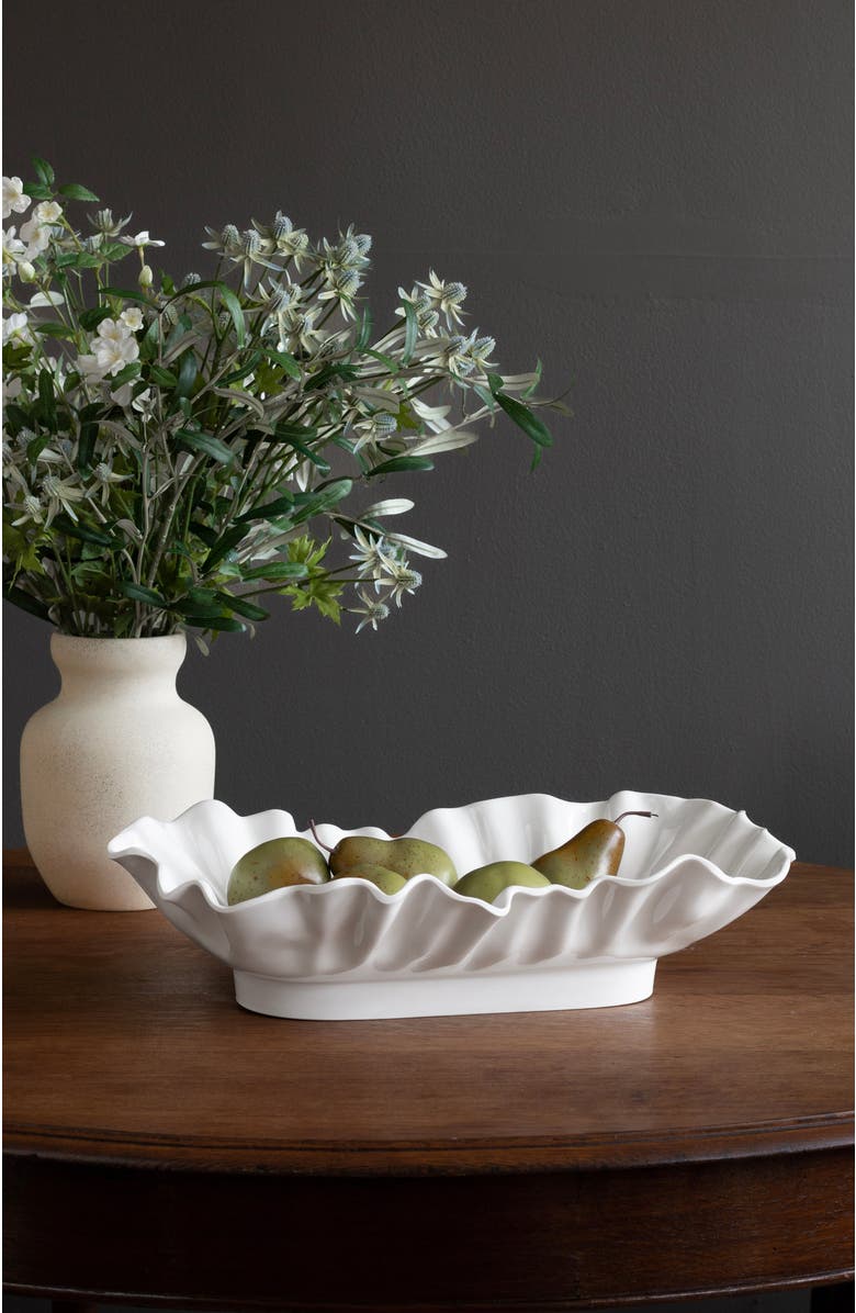 BEATRIZ BALL Collection VIDA Bloom Large Rectangular Bowl, Alternate, color, White