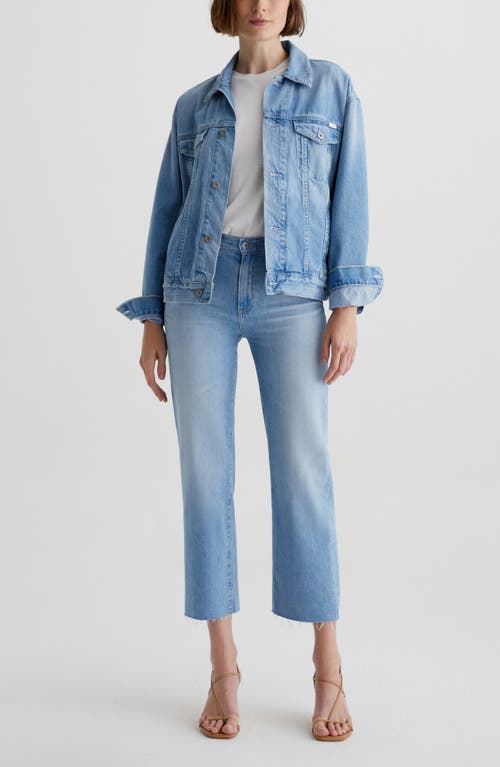 Ag Brinley Mid Rise Crop Straight Leg Jeans In Dana Point