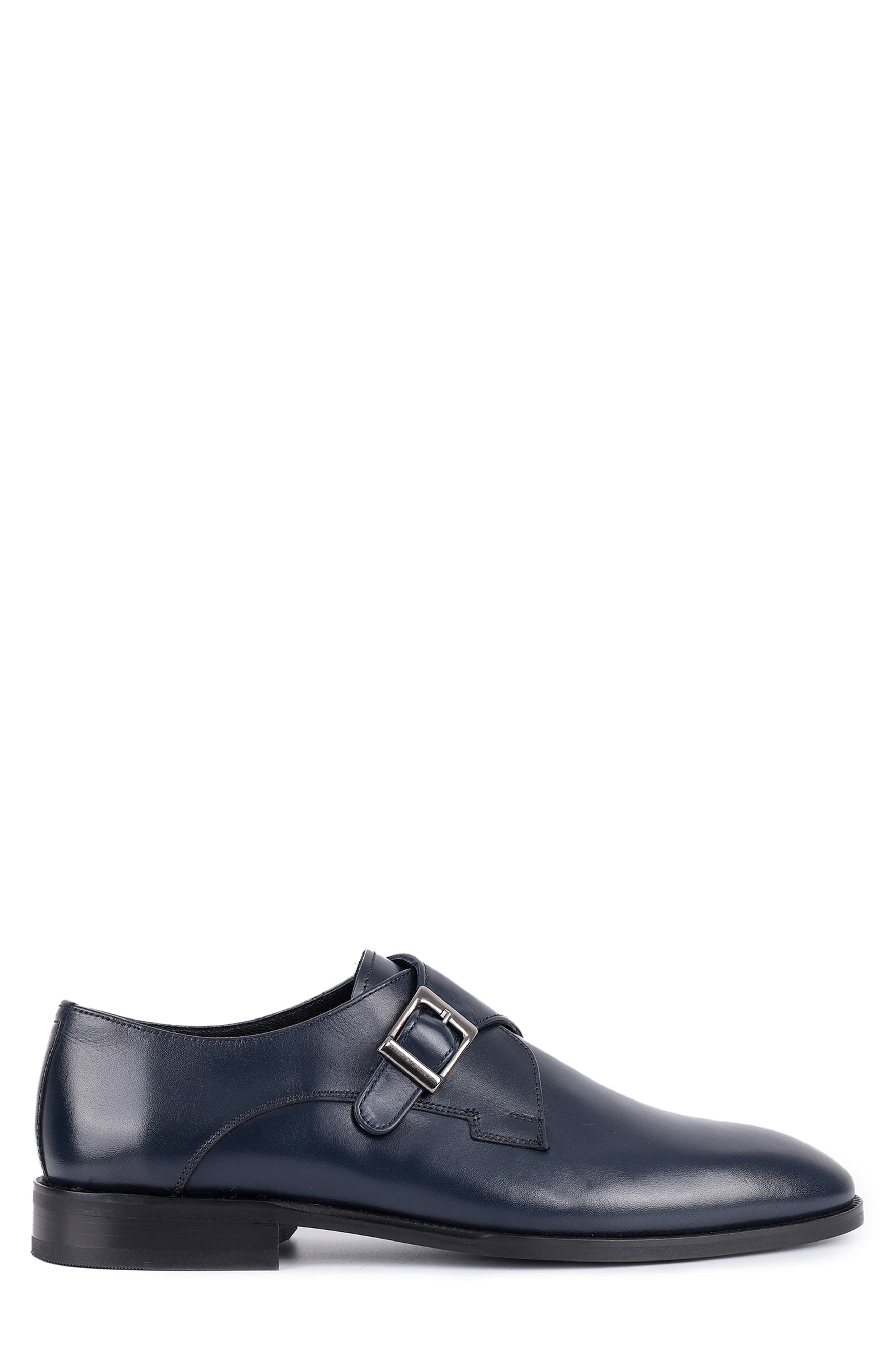 VELLAPAIS Macnolia Monk Shoe, Alternate, color, Navy Blue