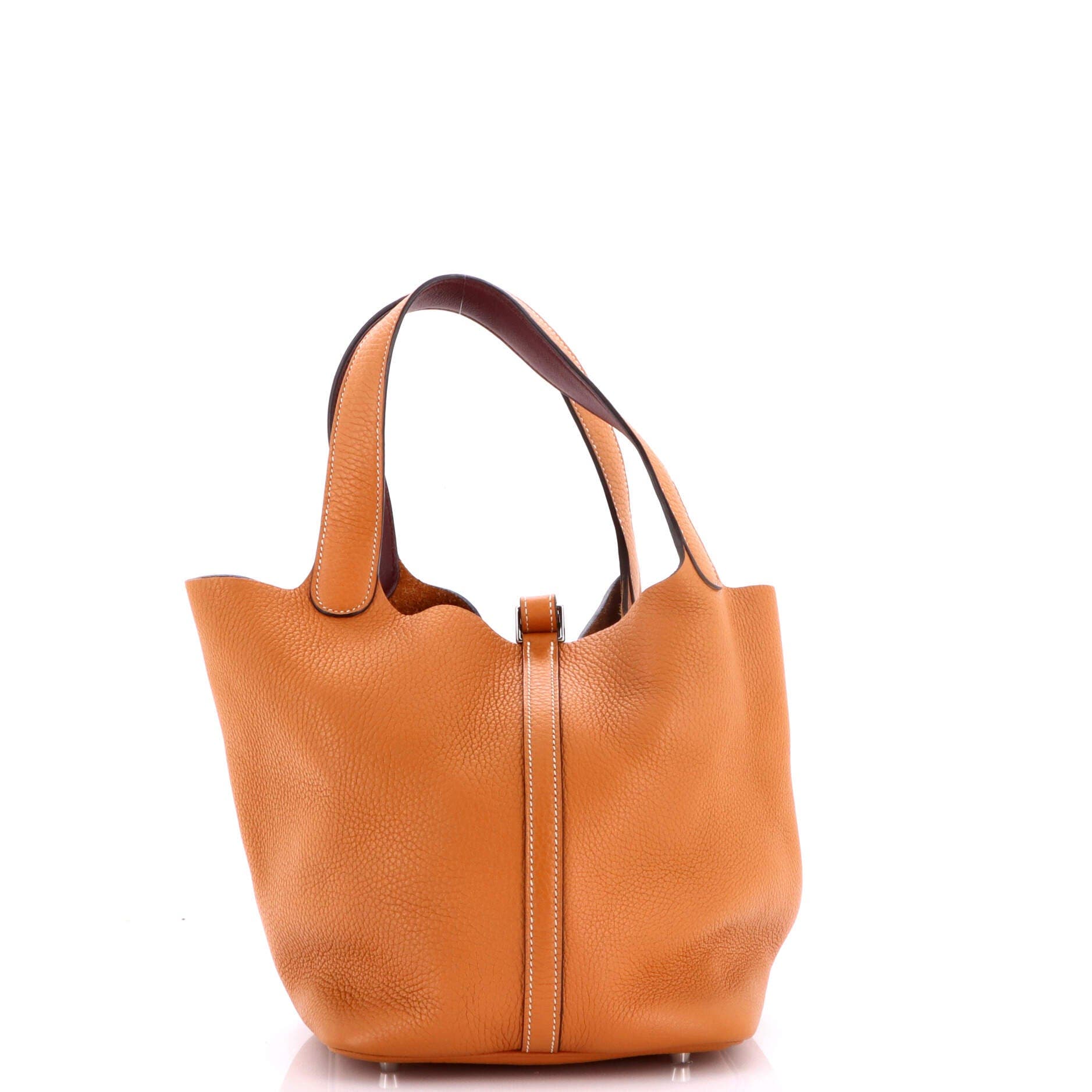 Eclat Picotin Lock Bag Clemence MM, Alternate, color, Brown