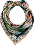 Kate Spade New York townhouse silk square scarf