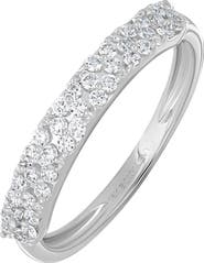 Bony Levy Mika 18K White Gold Diamond Stackable Ring