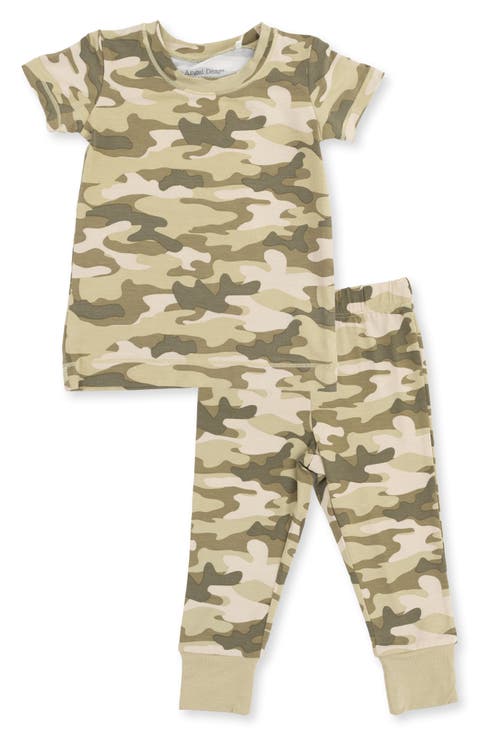 Kids' Camo Fitted Two-Piece Pajamas