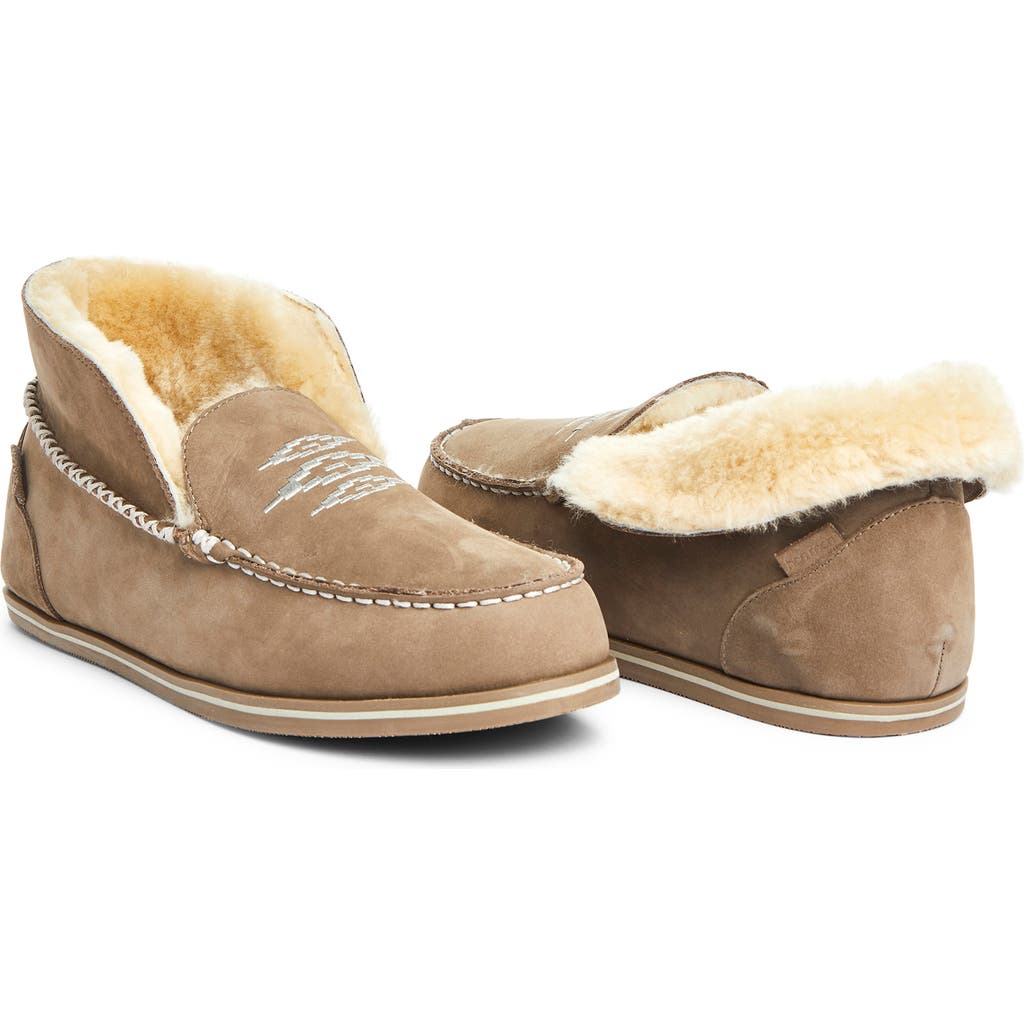 Hari Mari Alta Genuine Shearling Lined Slipppers In Brown