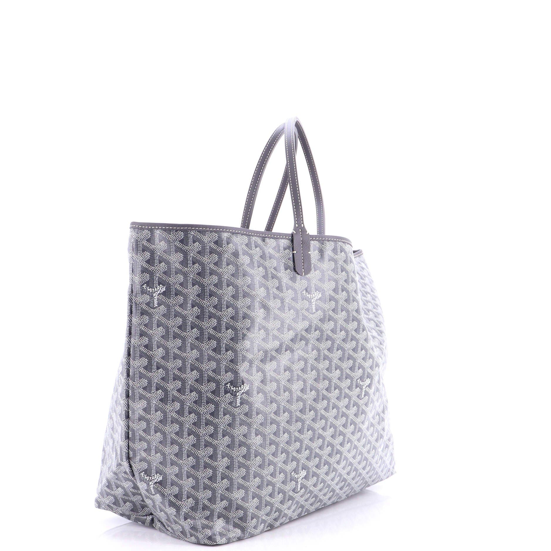 Pre-Owned Goyard Saint Louis Tote Coated Canvas GM, Alternate, color, Gray