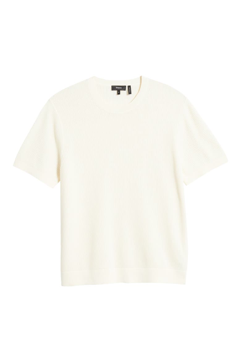 Tactile Mesh Crewneck T-Shirt, Alternate, color, EGGSHELL