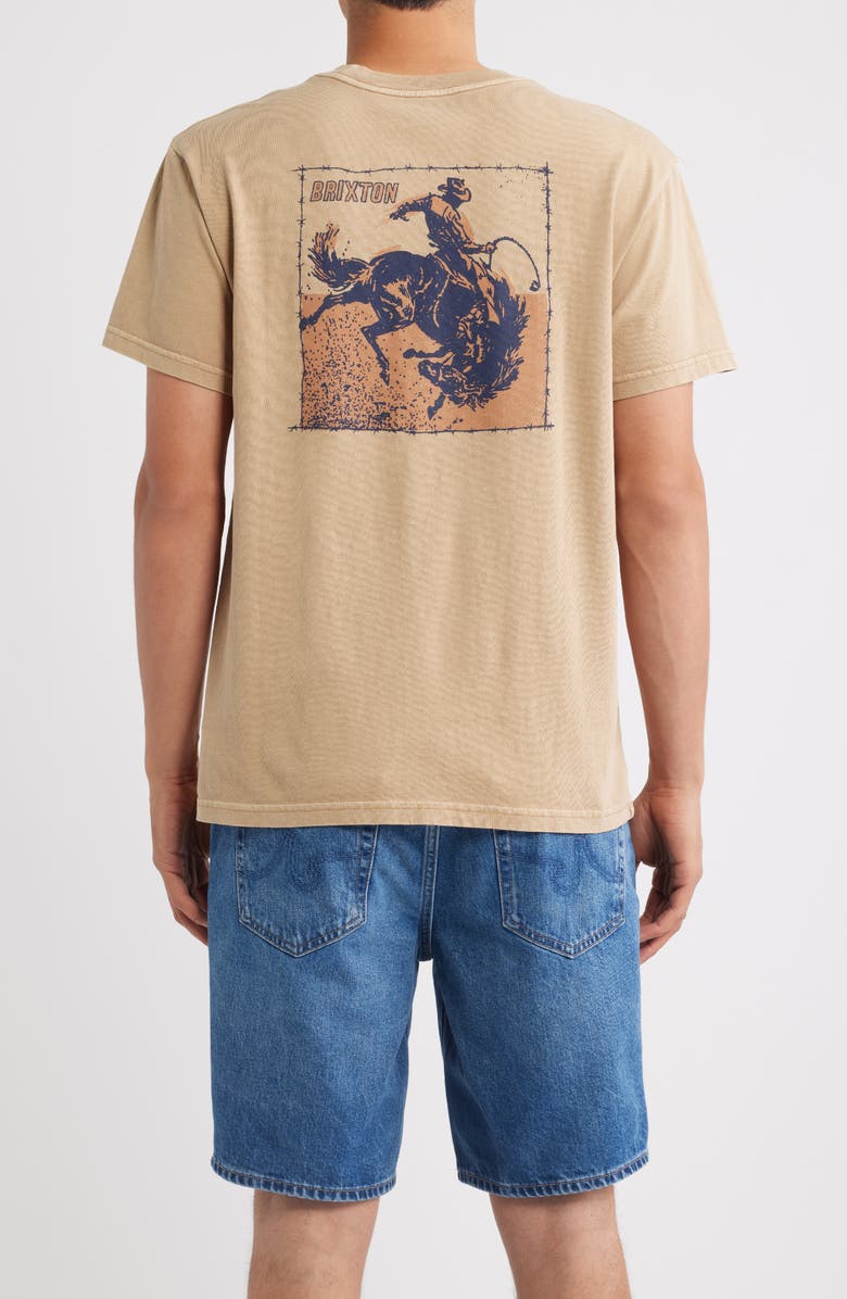 Brixton Madden Short-Sleeved T-Shirt, Alternate, color, Timeless Taupe Worn Wash