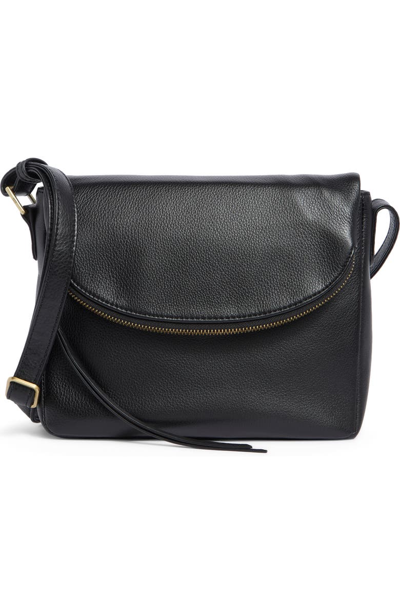 HOBO Fern Messenger Crossbody Bag, Main, color, Black
