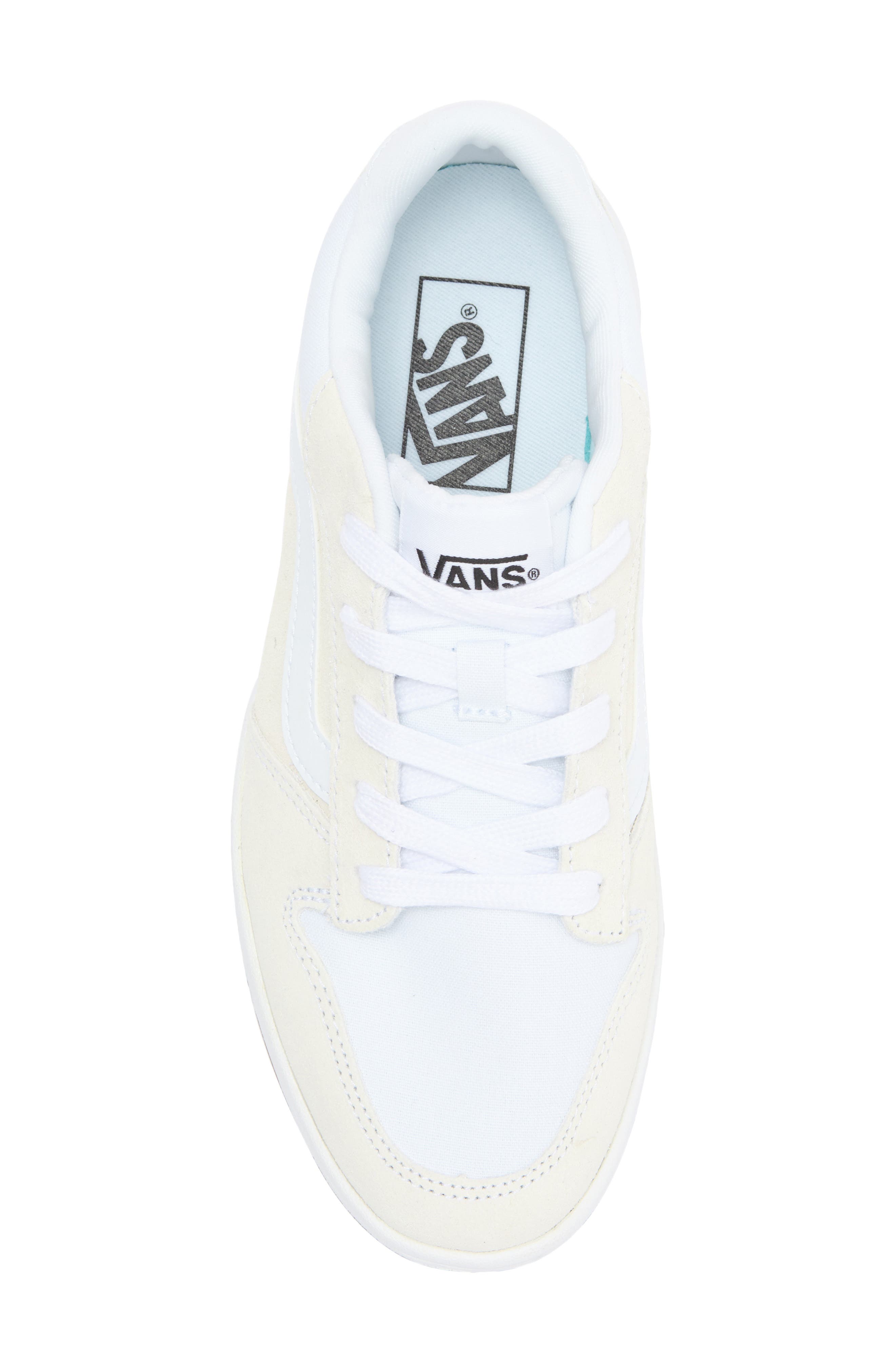 Ryland Sneaker, Alternate, color, SUEDE/ CANVAS WHITE/ WHITE