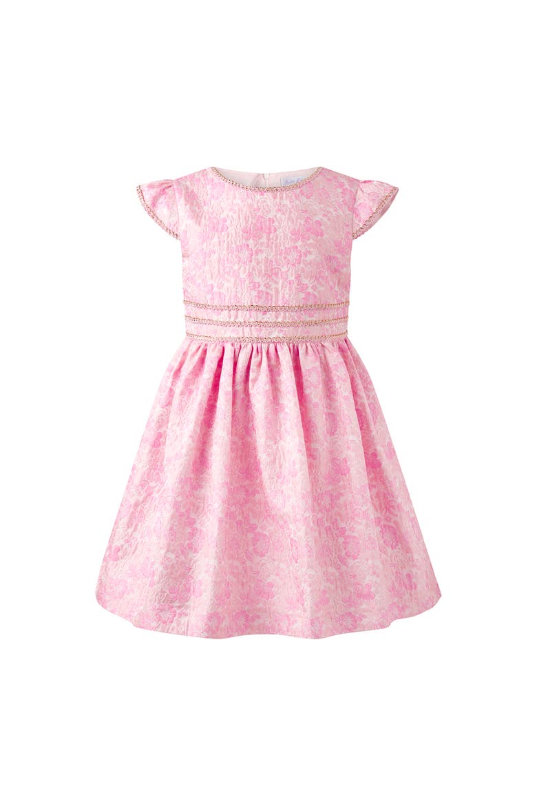 Floral Damask Dress, Main, color, Pink