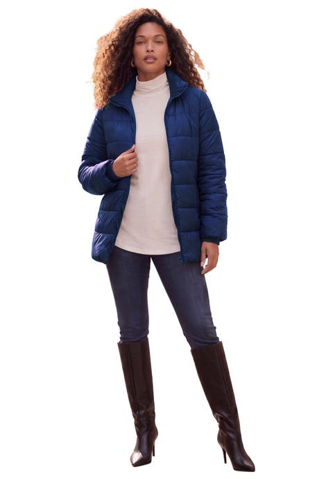 Plus Size Lightweight Quilted Jacket