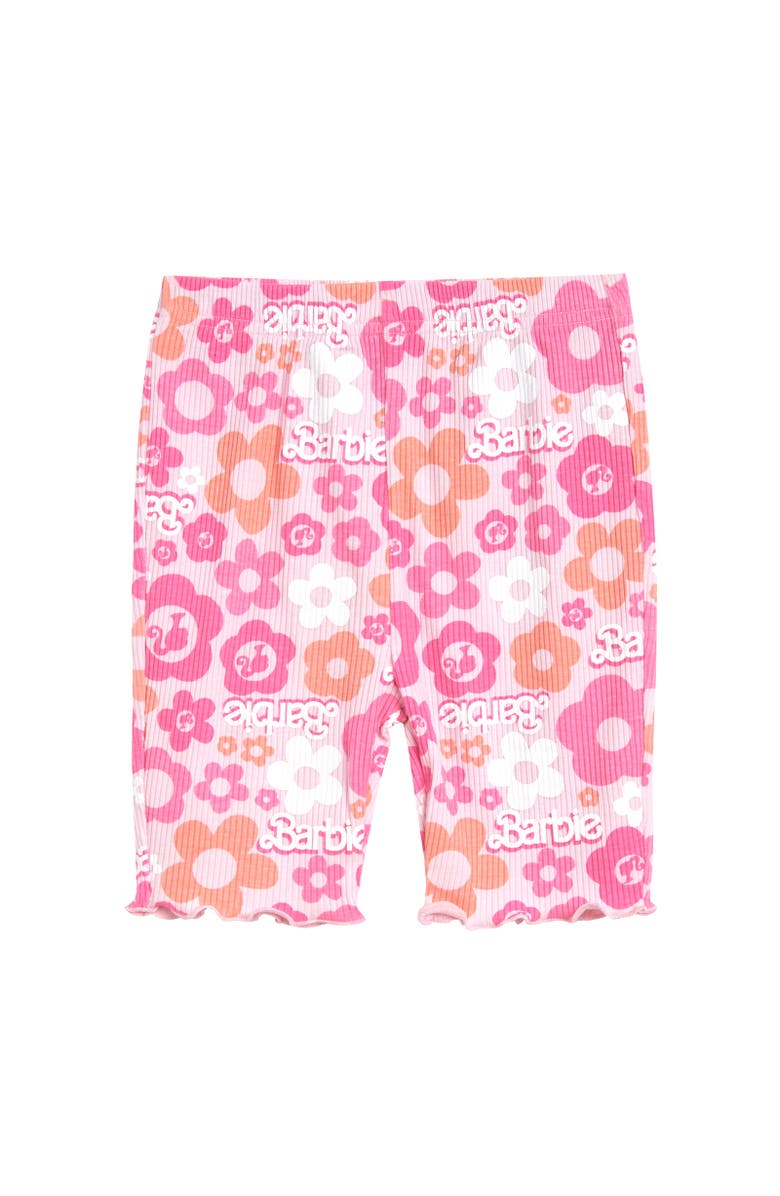 Barbie Ribbed T-Shirt & Shorts Set, Alternate, color, Pink