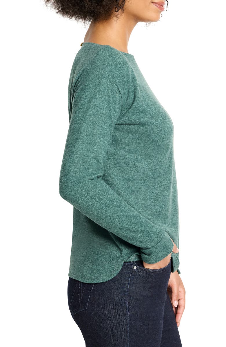 NZT by NIC+ZOE Everyday Easy Cozy Knit Top, Alternate, color, Dark Pine