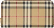 Burberry Check Zip Wallet