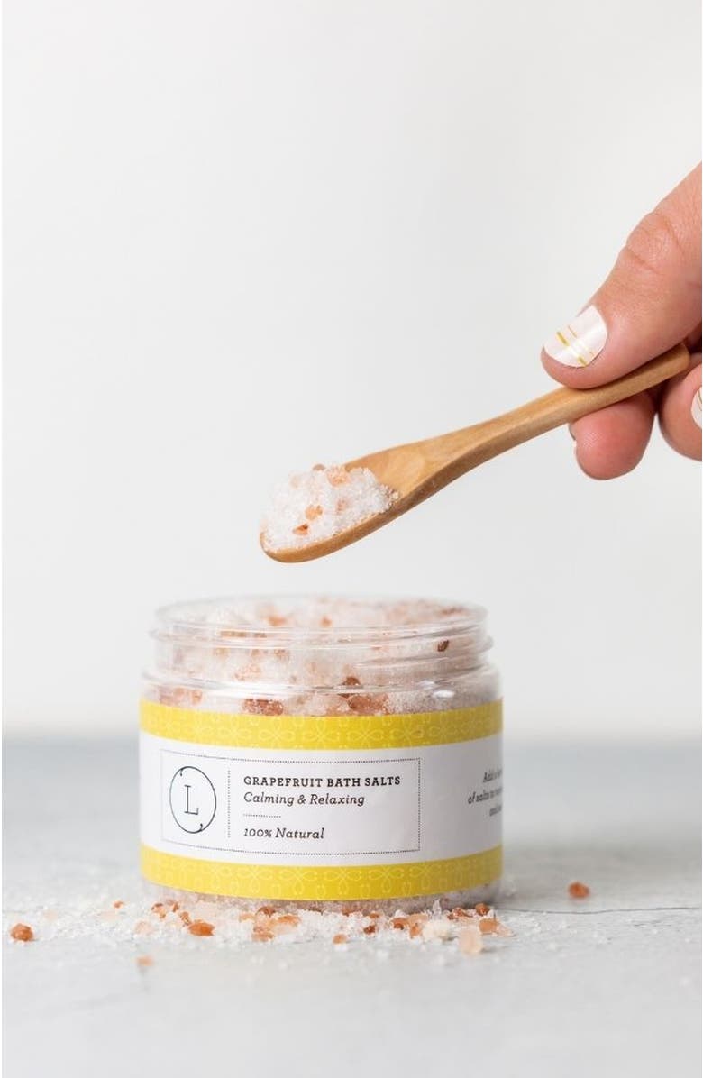 Lizush CBD Grapefruit Natural Bath Salt Soak, Alternate, color, NO COLOR