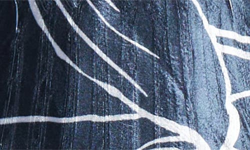 KOMAROV KOMAROV LACE TRIM CHARMEUSE COCKTAIL DRESS