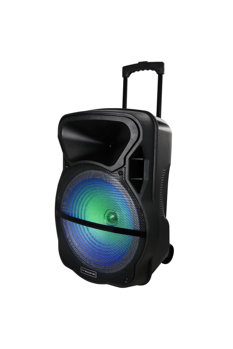 Combo 15" Bluetooth Portable Speaker and Tripod Stand, Alternate, color, Black