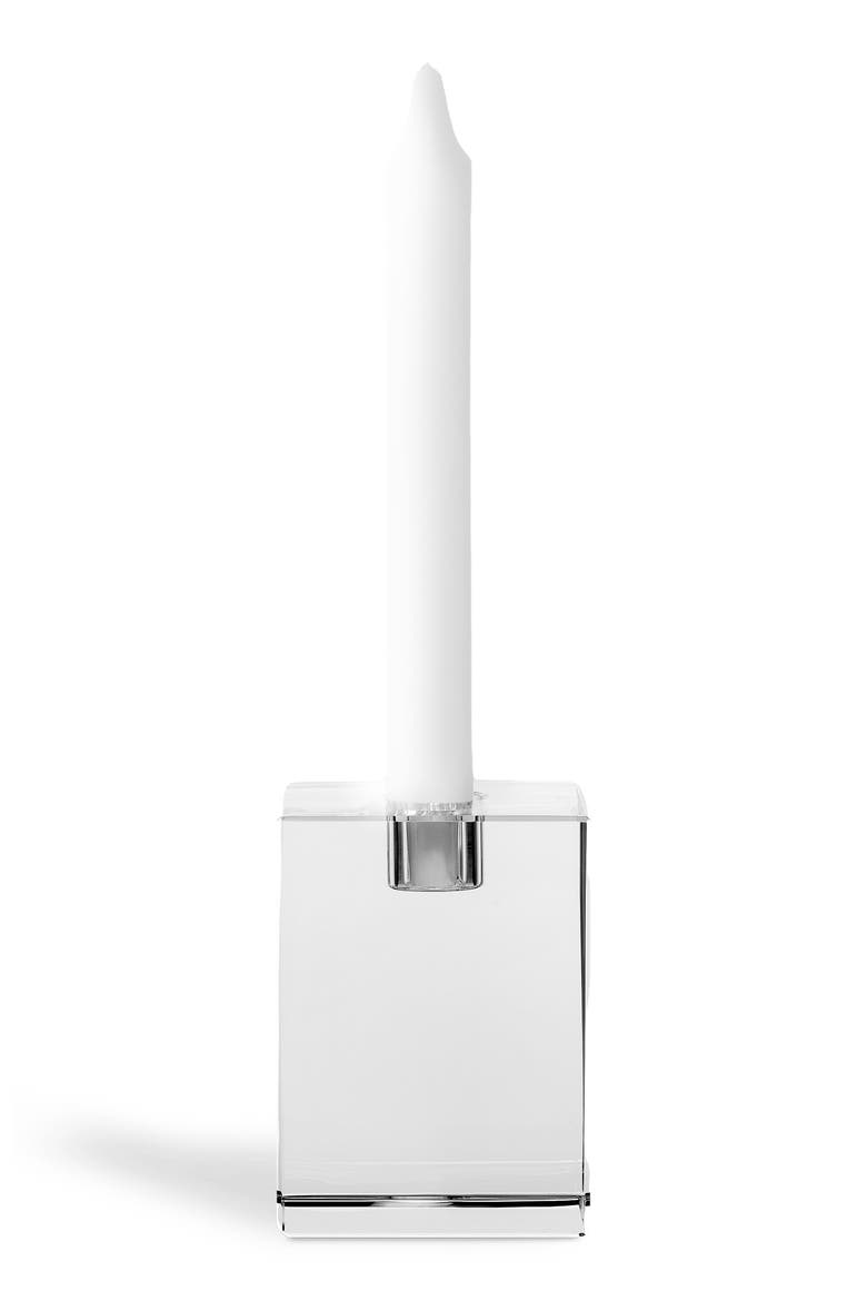 William Candle holder, Alternate, color, White