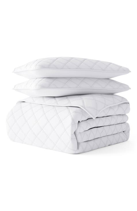 3-Piece Diamond Stitch Quilt Set