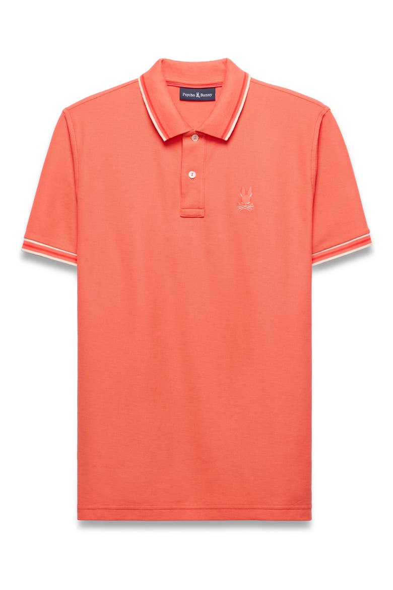 Brad Tipped Cotton Piqué Polo, Alternate, color, EMBERGLOW