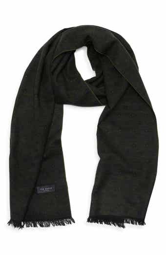 Dot Brushed Silk Reversible Scarf