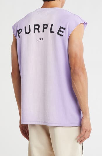 Textured Jersey Graphic Muscle T-Shirt