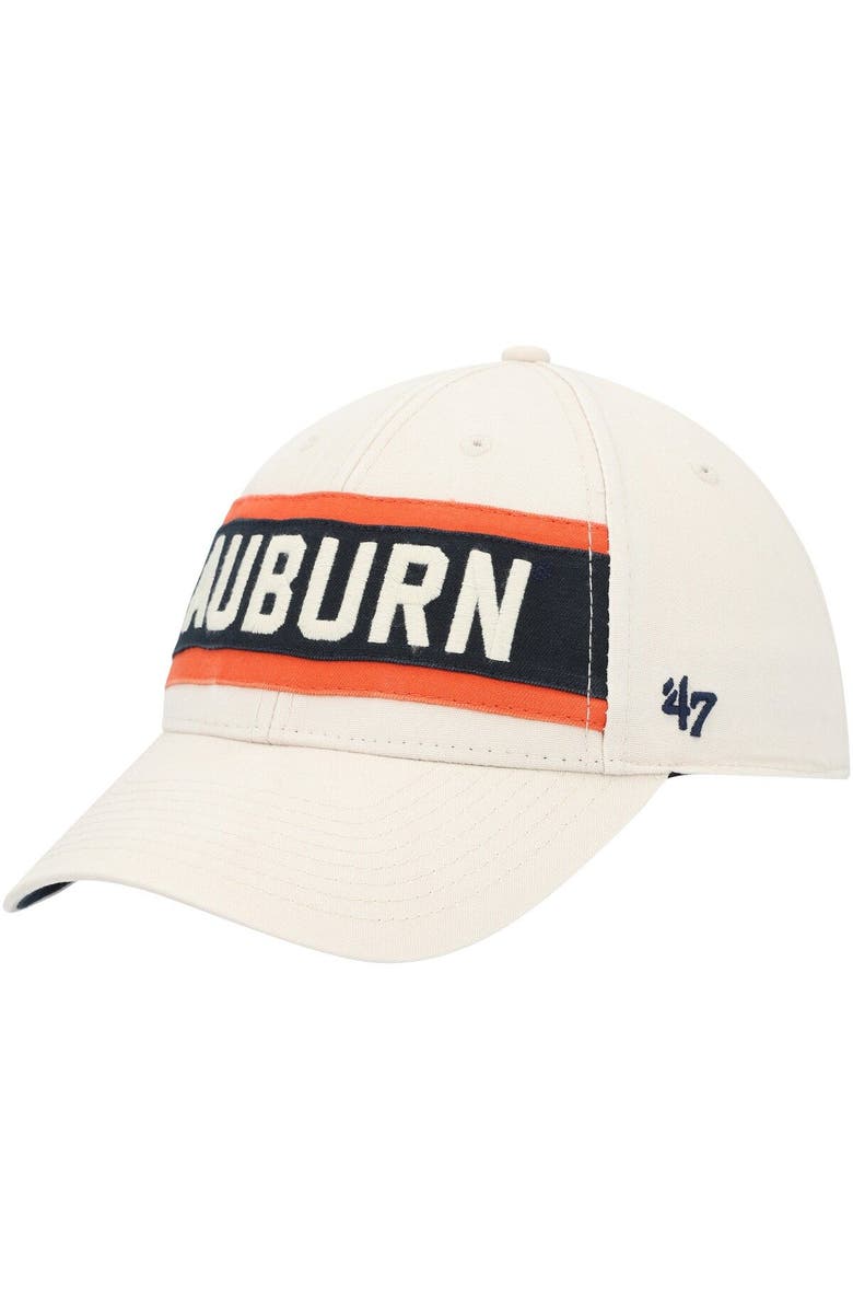 '47 Men's '47 Cream Auburn Tigers Crossroad MVP Adjustable Hat, Alternate, color, Cream
