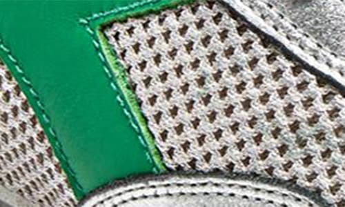 Diadora Equipe Stellar Sneaker In Silver Metal/green Peas Cream
