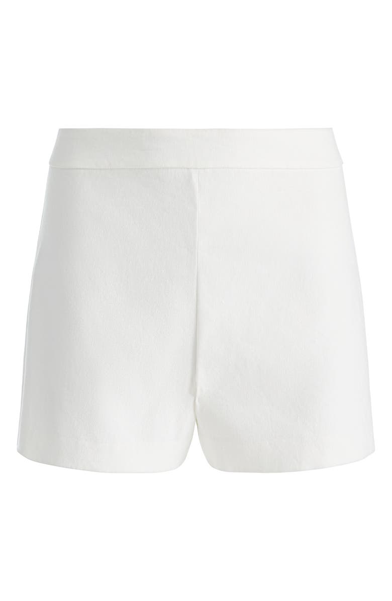 Alice + Olivia Hera Linen Blend Shorts, Alternate, color, Off White