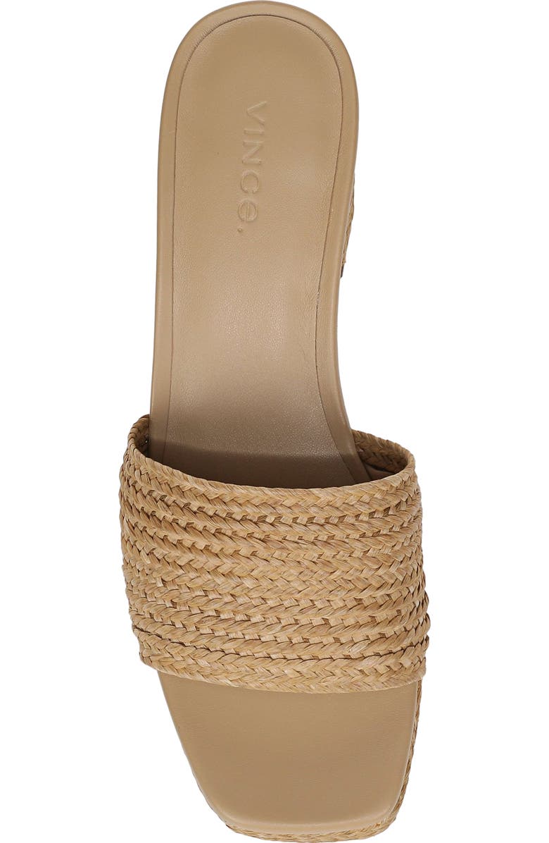 Vince Clarita Woven Platform Sandal, Alternate, color, Dark Wheat