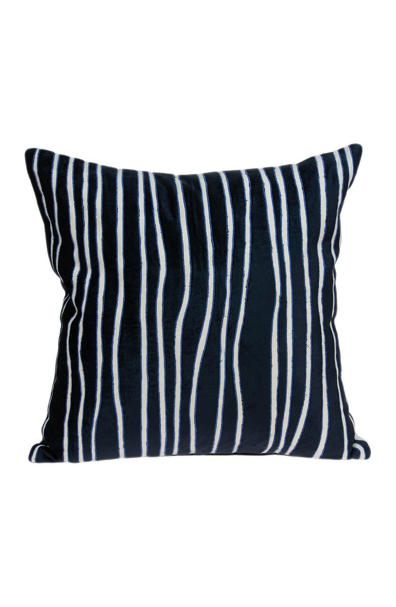 PARKLAND COLLECTION Aya Transitional Pillow - 20" x 20" - Blue, Main, color,