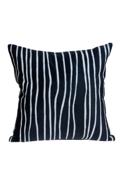 Aya Transitional Pillow - 20" x 20" - Blue