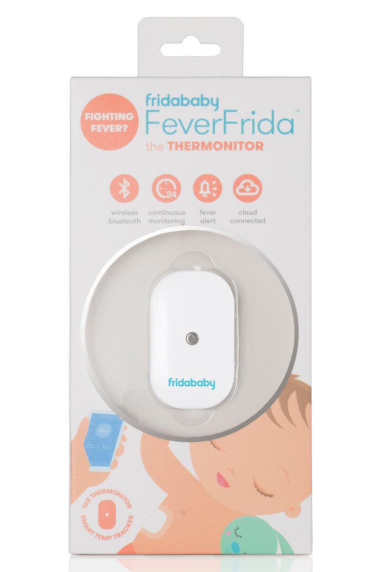'FeverFrida® - The Thermonitor' Bluetooth® Thermometer, Main, color, WHITE